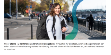 Stoma- & Kontinenztherapeut/-in 60-100% Stomaberatung Spitex Zürich